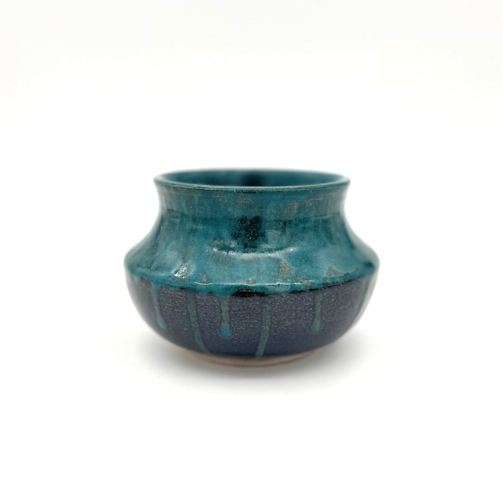 Black and Green Bowl, Handmade Ceramic - O.A.K.